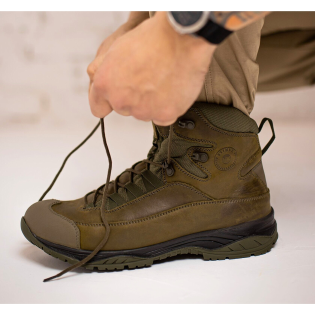 Демисезонные Берцы Тактические Ботинки Мужские Кожаные 46р (30,6 см) STD-000061-RZ46 - изображение 2