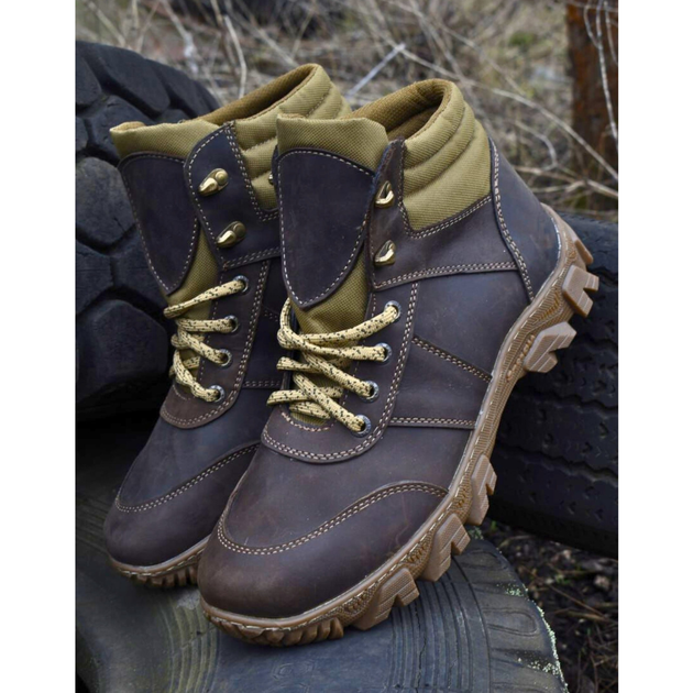 Демисезонные Берцы Тактические Ботинки Мужские Кожаные 43р (28,5 см) MSD-000101-RZ43 - изображение 1
