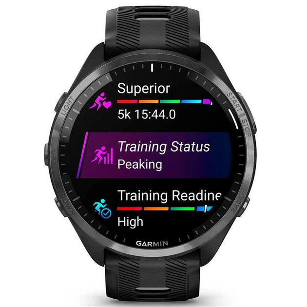 Смарт-часы Garmin Forerunner 965 Carbon Gray DLC Titanium Bezel with Black Case and Black/Powder Gray - изображение 6