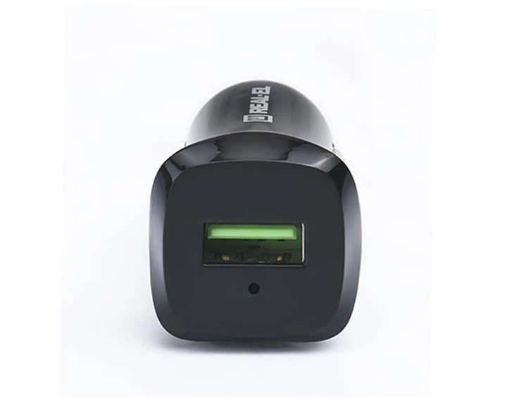 Автомобільний зарядний пристрій REAL-EL CA-30 QC3.0 (1USBx3A) Black/Grey - зображення 3