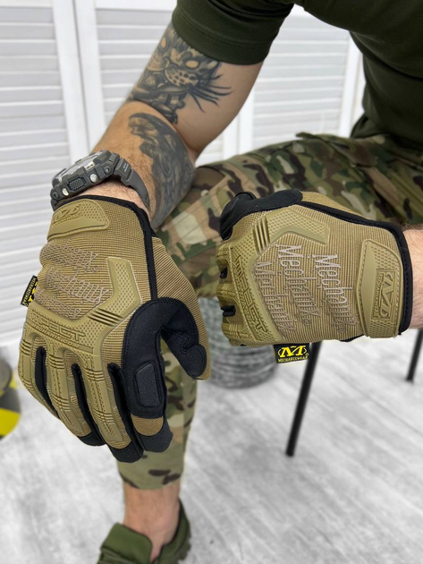Тактичні рукавички Mechanix Wear M-Pact Elite Coyote M - зображення 1