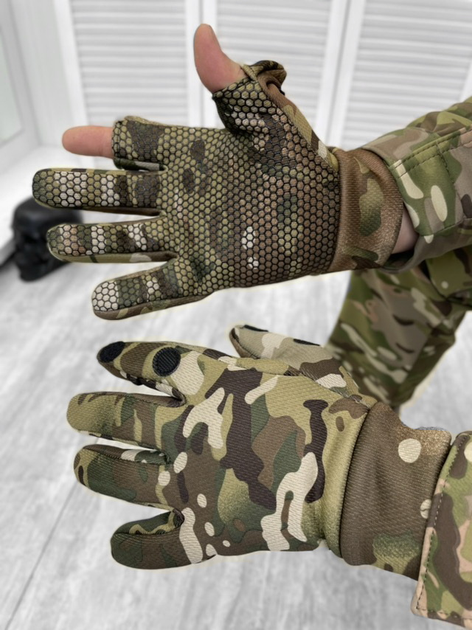 Тактичні рукавички Tactical Gloves Elite Multicam L - зображення 1