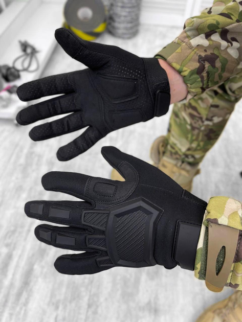 Тактичні рукавички Urban Defender Tactical Gloves Black M - зображення 1
