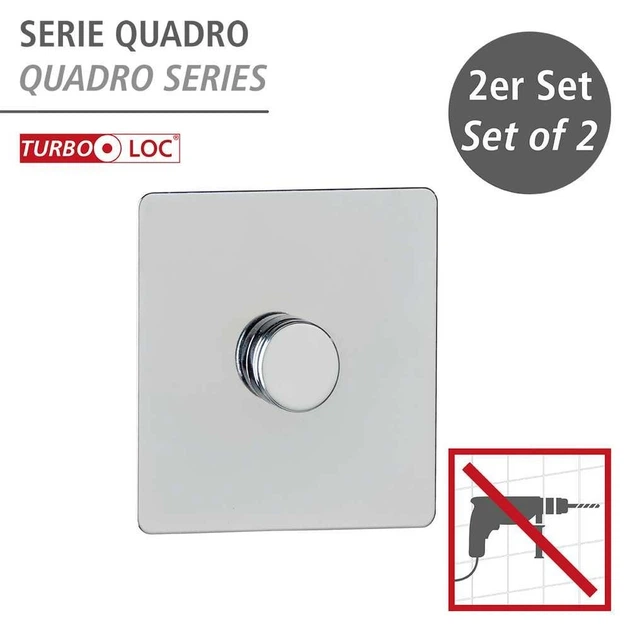Перехідник WENKO Turbo-Loc® Uno Quadro набір з 2 шт., нержавіюча сталь - зображення 2