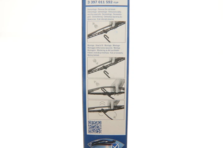 Двірники BOSCH 3397011592 Land Rover Discovery, Range Rover; Seat Leon; Peugeot Expert; Fiat Scudo; Chrysler Voyager; Citroen Jumpy; Dodge Caravan 1M6955425C, DKB500680, DKB500710 - зображення 7