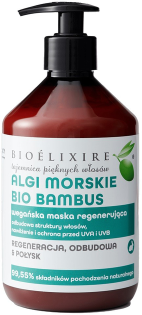 Maska do wlosow Bioelixire Marine Algae Bio Bamboo 500 ml (5907737313838) - obraz 1