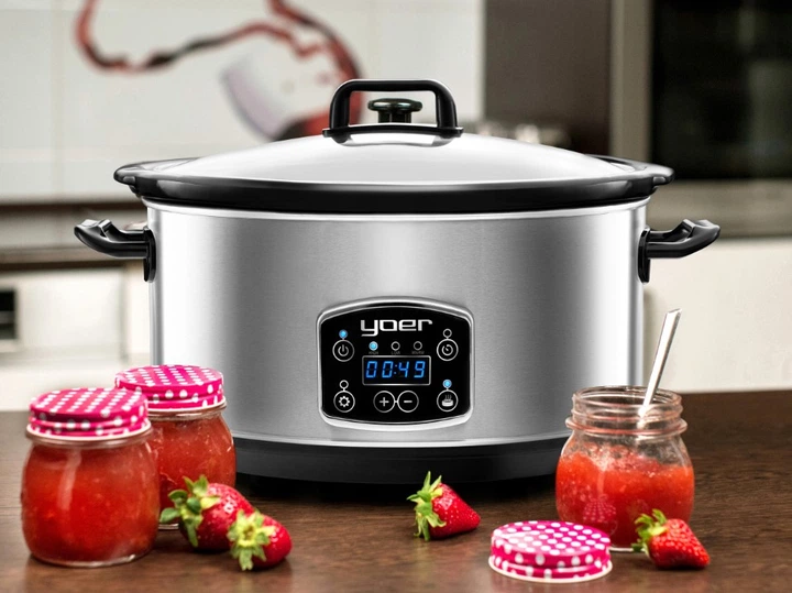 Мультиварка Yoer Slowy Clever-Cook SC6502S 6,5 л 320 Вт с керамической чашей Серебристо-черная - изображение 7