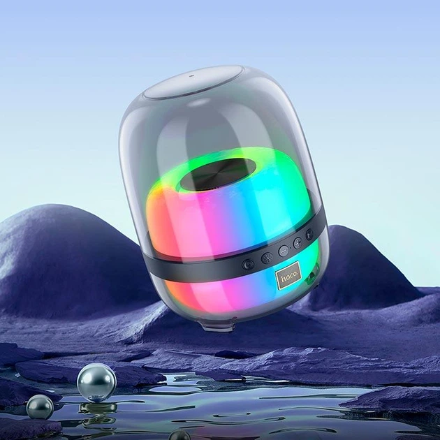 Акустика HOCO Crystal colorful luminous BT speaker BS58 | BT5.1, TWS, 10W, 4H | 4757141 - зображення 5