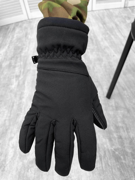 Тактичні рукавички Soft Shell Tactical Gloves Black M - зображення 1