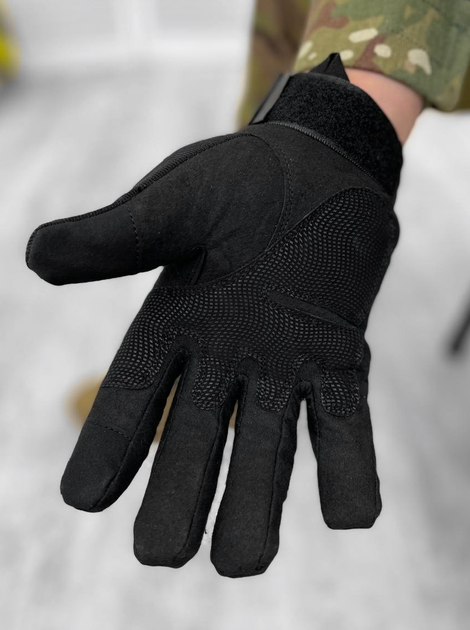 Тактичні рукавички зимові Tactical Gloves Black L - изображение 2