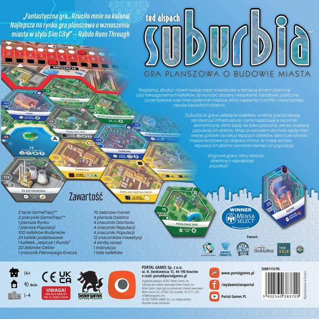 Додаток до настільної гри Portal Games Suburbia (5902560384673) - зображення 2