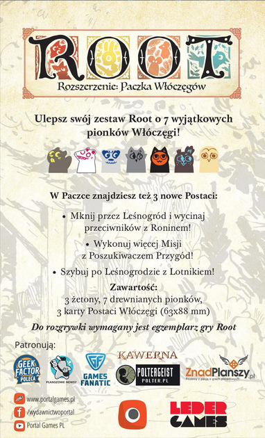 Dodatek do gry planszowej Portal Games Root: Paczka Włóczęgów (5902560384369) - obraz 2