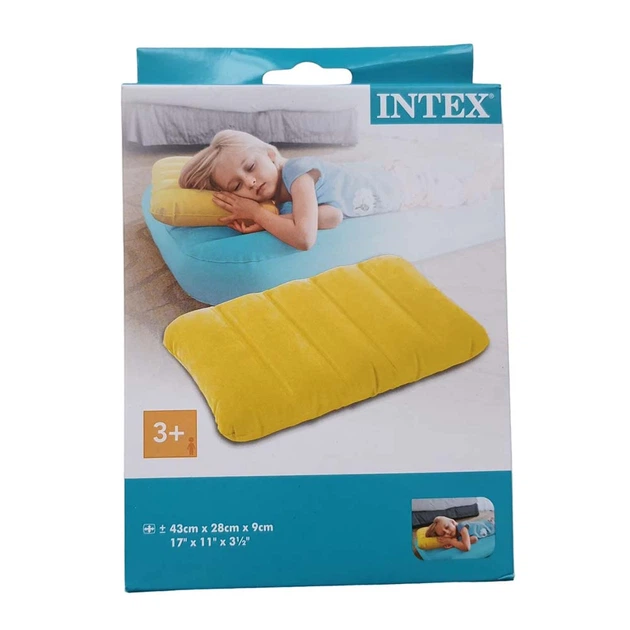 Надувная подушка Intex 68676 Downy Pillow (43х28х9 см) желтого цвета. - Фото 1 Надувная подушка Intex 68676 Downy Pillow (43х28х9 см) желтого цвета. - изображение 1