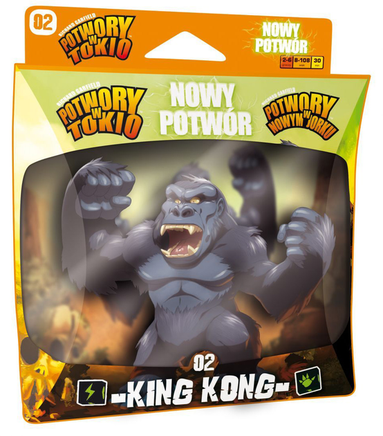 Dodatek do gry planszowej Portal Games Potwory w Tokio: King Kong (5902560384550) - obraz 1