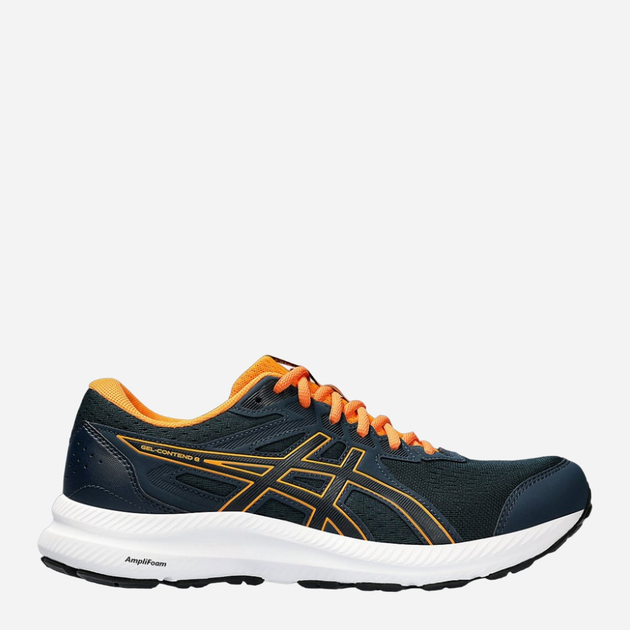 Buty do biegania męskie z amortyzacją ASICS Gel-Contend 8 1011B492-407 40 (7US) 25.2 cm Granatowy/Pomarańczowy (4550456737013) - obraz 1