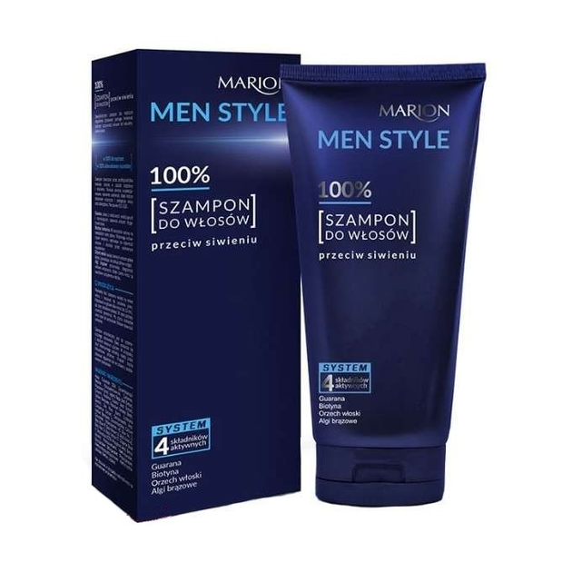 Szampon do włosów Marion Men Style Shampoo przeciw siwieniu 150 g (5902853014515) - obraz 1