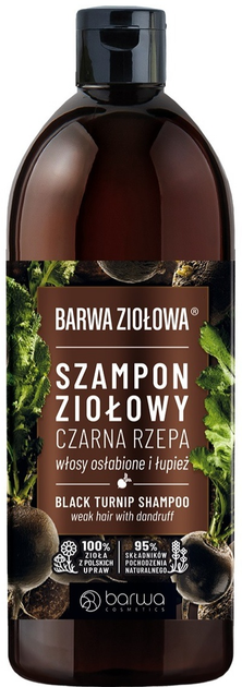 Szampon do włosów Barwa ziołowy Czarna Rzepa 480 ml (5902305007386) - obraz 1