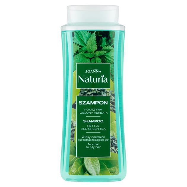 Шампунь для волосся Joanna Naturia Кропива і Зелений чай 500 мл (5901018009526) - зображення 1