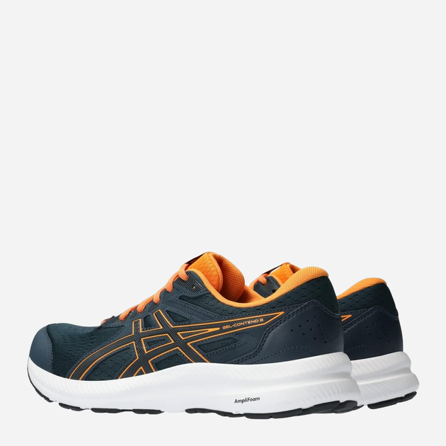 Buty do biegania męskie ASICS Gel-Contend 8 1011B492-407 45 (11US) 28.5 cm Granatowy/Pomarańczowy (4550456737051) - obraz 3