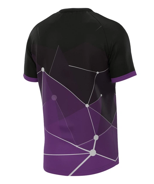 Волейбольная футболка мужская RIGO CHRONOS Black-Violet 2XL - изображение 3