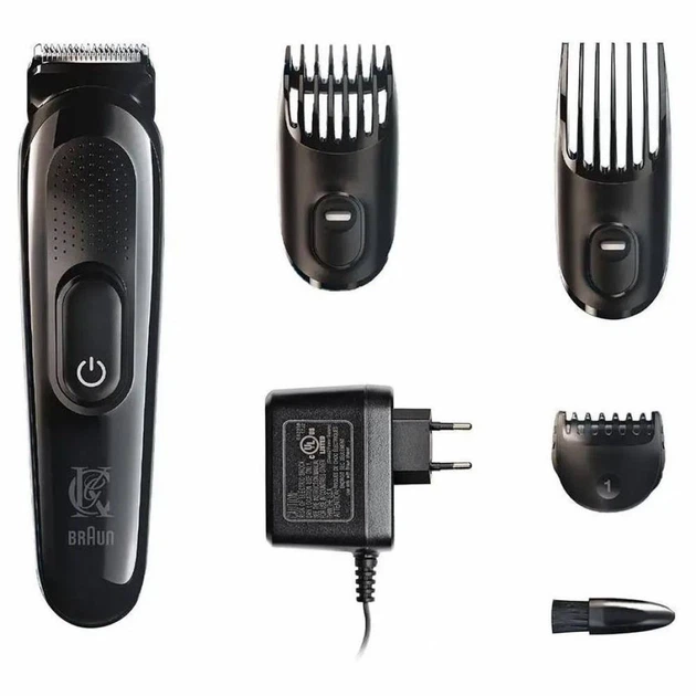 Тример для бороди Gillette King C + 3 насадки Чорний - Фото 3 Тример для бороди Gillette King C + 3 насадки Чорний - зображення 3