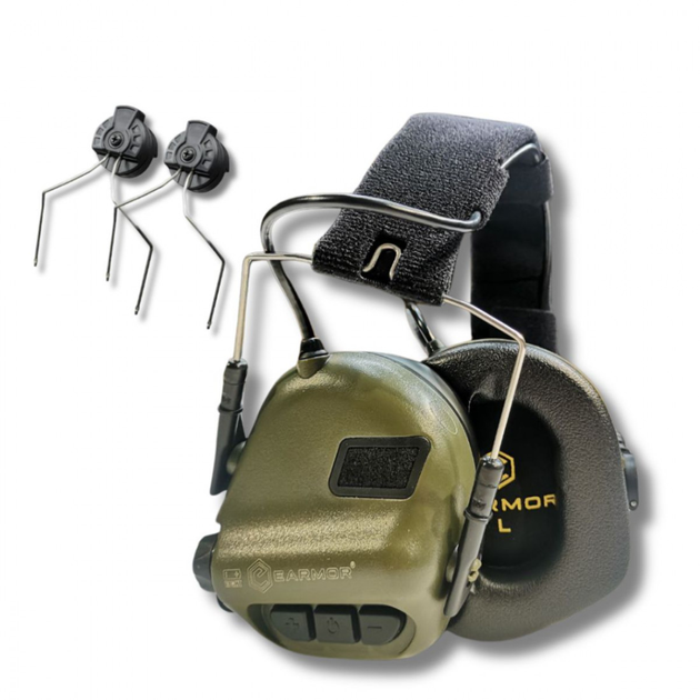 Активні навушники Earmor M31 MOD3 з кріпленням для шолому ARC Rails - изображение 1