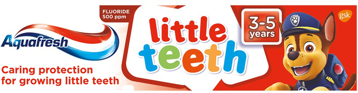 Pasta do zębów Aquafresh Little Teeth Psi Patrol dla dzieci 3-5 lat 50 ml (5908311862049) - obraz 1