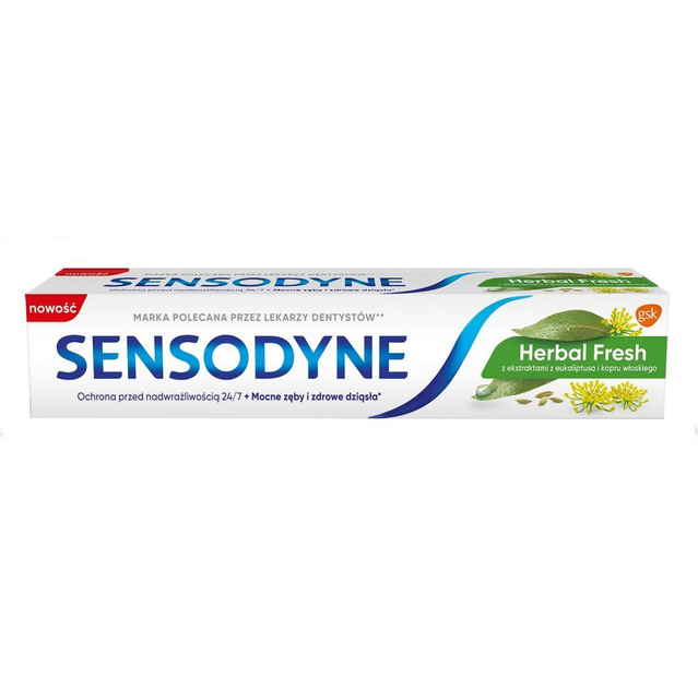 Pasta do zębów Sensodyne Herbal Fresh ziołowa 75 ml (5054563106216) - obraz 1