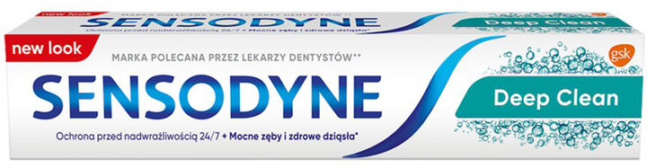 Зубна паста Sensodyne Deep Clean з фтором 75 мл (5054563014658) - зображення 1