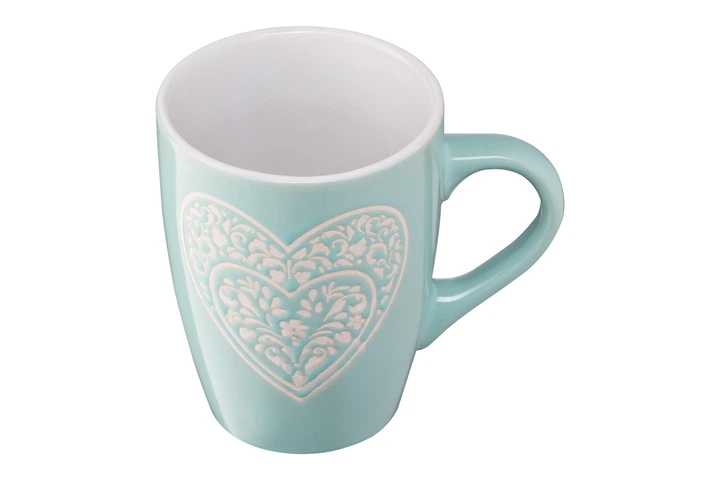 Чашка Ardesto Heart 330 мл блакитна AR3467BL - изображение 2