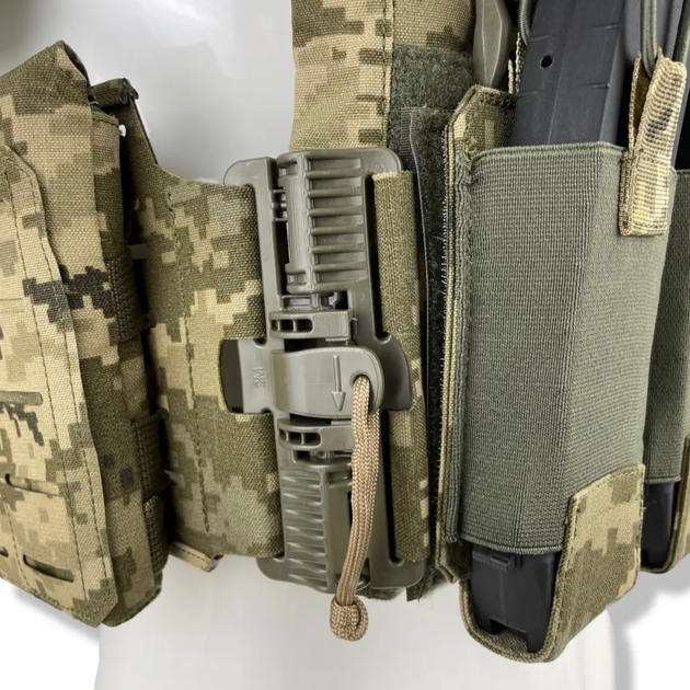 Плитоноска uaBRONIK (Plate Carrier) Пиксель (Закрытого типа) - изображение 4