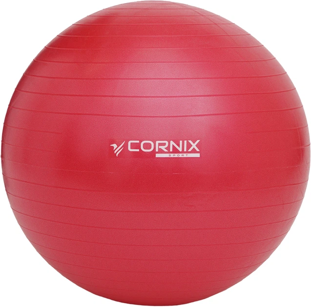 Мяч для фитнеса (фитбол) Cornix 85 см Anti-Burst XR-0252 Красный - изображение 2