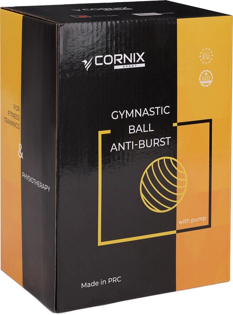 Мяч для фитнеса (фитбол) Cornix 85 см Anti-Burst XR-0252 Красный - изображение 6