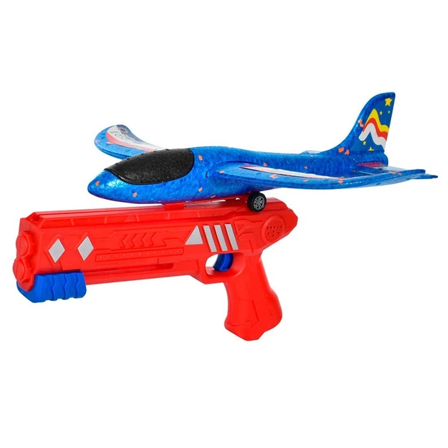 Детский Пистолет катапульта с летающим самолетом Air Battle P592 Красный - Фото 2 Детский Пистолет катапульта с летающим самолетом Air Battle P592 Красный - изображение 2