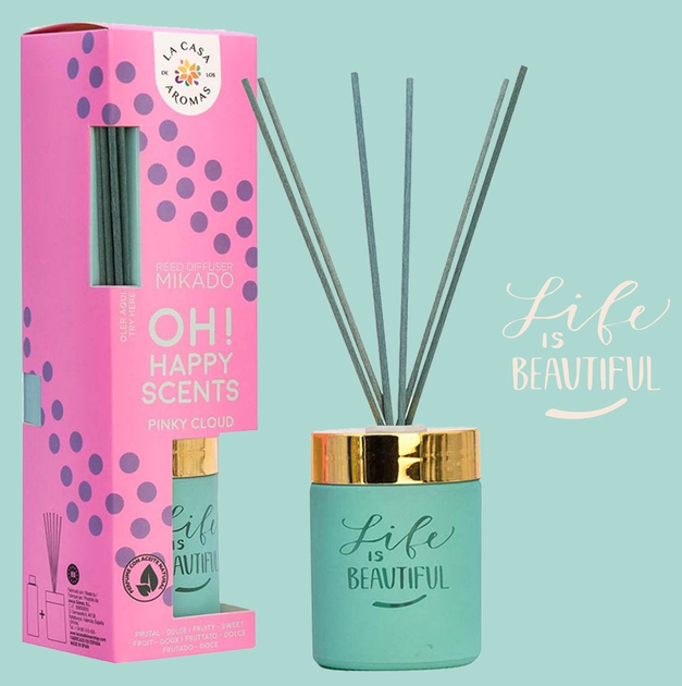 Dyfuzor zapachowy La Casa De Los Aromas Mikado Life Is Beautiful Pinky Cloud 100 ml (8428390047993) - obraz 4