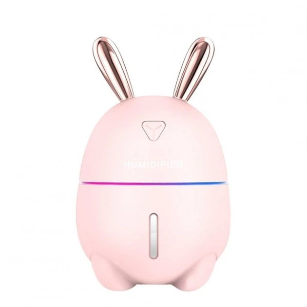 Увлажнитель воздуха Air Purifier 3900/Y-105 300мл с фукцией ночника Зайка Розовый - изображение 3