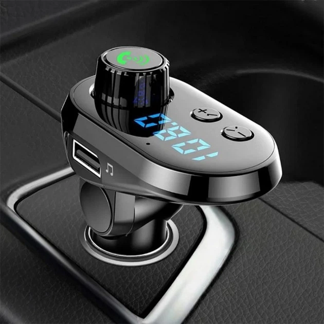 Трансмітер FM MOD CAR Q15 модулятор для авто із зарядкою typeC/microUSB/Lightning Bluetooth Чорний - Фото 5 Трансмітер FM MOD CAR Q15 модулятор для авто із зарядкою typeC/microUSB/Lightning Bluetooth Чорний - зображення 5