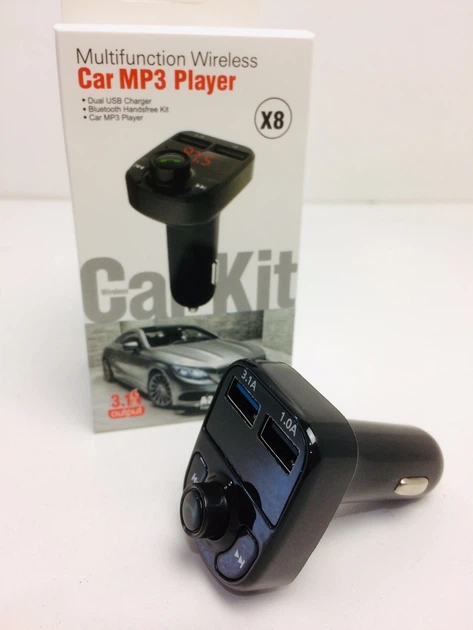 FM модулятор FM-X8/ART-4522 автомобильный с Bluetooth MP3 2 USB 2.0A/1.1A трансмиттер беспроводное подключение - изображение 7