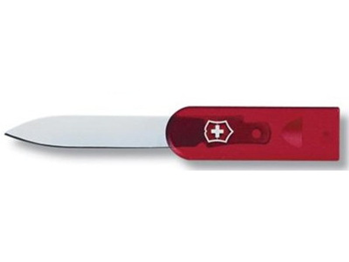 Ніж Victorinox для SwissCards, прозорий червоний - зображення 2