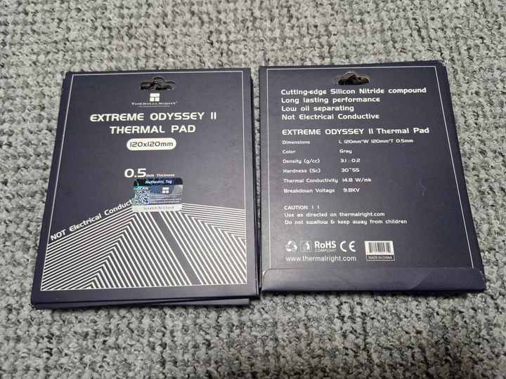 Термопрокладка Thermalright EXTREME ODYSSEY II 120x120x0.5мм 14.8 W/mK - Фото 2 Термопрокладка Thermalright EXTREME ODYSSEY II 120x120x0.5мм 14.8 W/mK - изображение 2