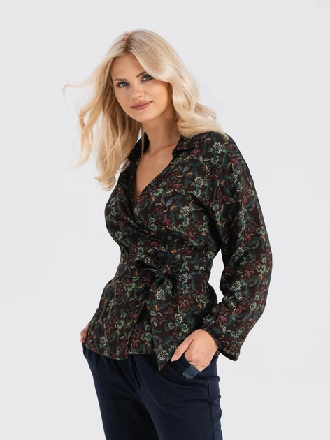 Bluzka damska kopertowa Look Made With Love 140 L/XL Wielokolorowa (5903999310929) - obraz 3