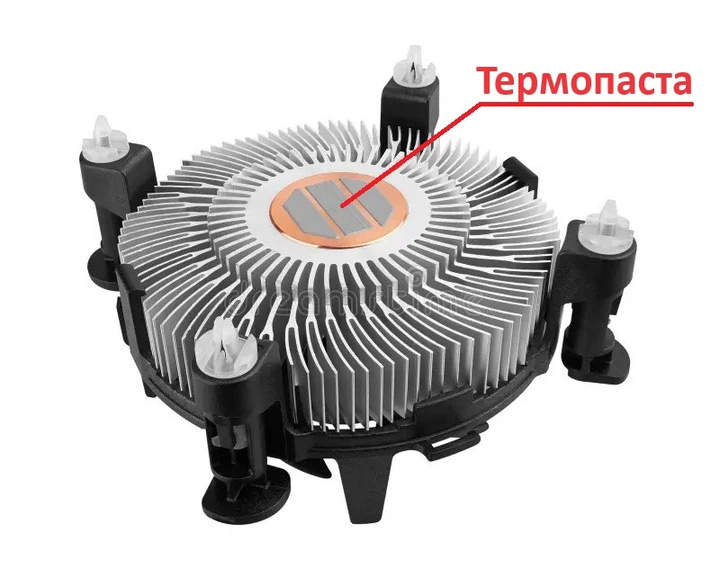 Кулер для процессора Intel с медной вставкой (4-pin) - вентилятор для CPU LGA 775/1150/1155/1156 (1150002) - изображение 3