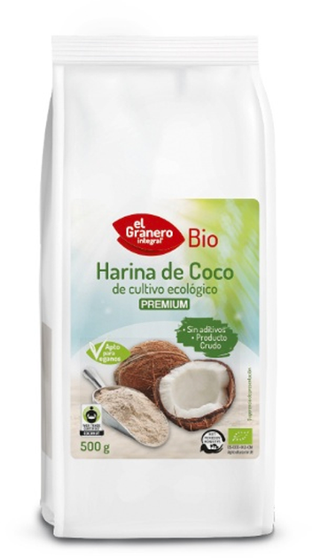 Борошно кокосове El Granero Bio 500 г (8422584044027) - зображення 2