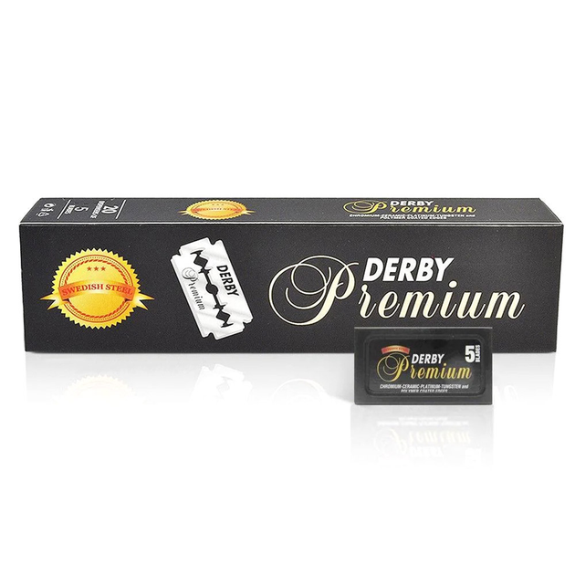 Змінні леза для бритви Derby Premium Cuchillas De Afeitar Acanaladas 100 шт (8690885300160) - зображення 2