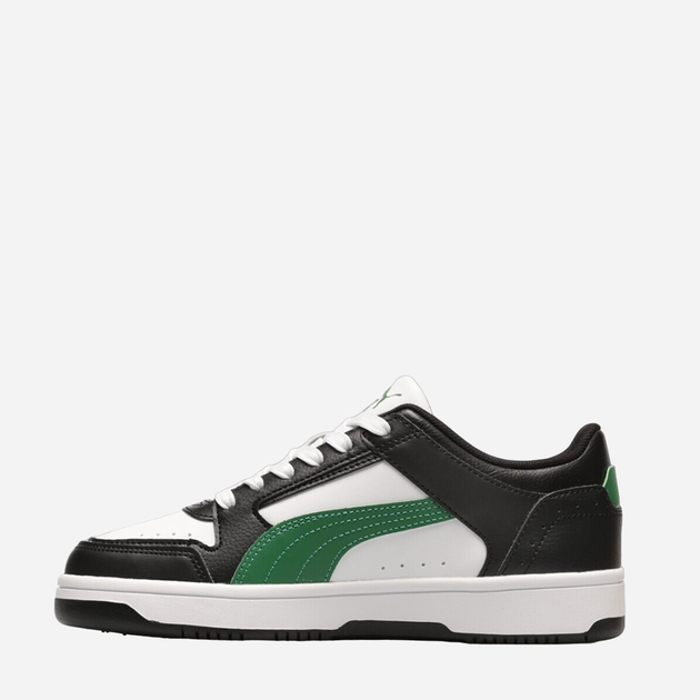 Sneakersy chłopięce Puma Rebound JOY Lo Jr 38198413 37.5 (4.5UK) Białe z zielonym (4065452844561) - obraz 3