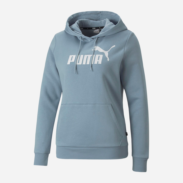 Худі жіноче Puma ESS Logo 58678979 M Блакитне (4064537590751) - зображення 1