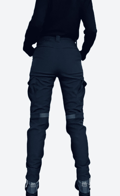 Жіночі тактичні брюки софтшелл утепленні 48 темно-сині - зображення 2