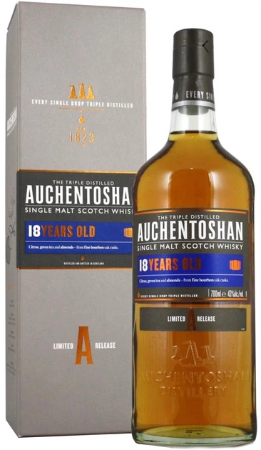 Віскі Auchentoshan 18 років у подарунковій упаковці 0.7 л 43% (5010496001776) - Фото 1 Віскі Auchentoshan 18 років у подарунковій упаковці 0.7 л 43% (5010496001776) - зображення 1