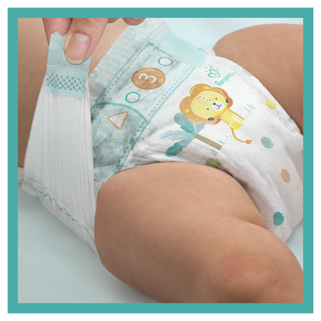 Подгузники Pampers Active Baby Размер 3 (Midi) 6-10 кг 58 шт (8001090949707) - Фото 7 Подгузники Pampers Active Baby Размер 3 (Midi) 6-10 кг 58 шт (8001090949707) - изображение 7