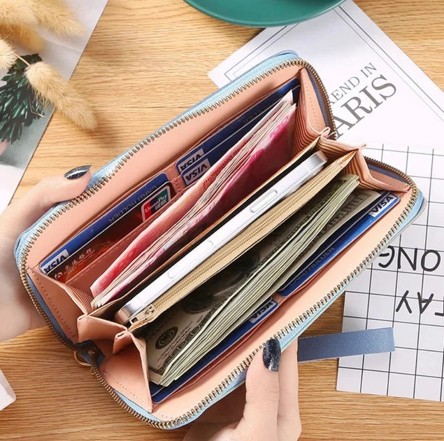 Жіночий клатч гаманець Primolux Lady Wallet портмоне - Sky Blue - Фото 5 Жіночий клатч гаманець Primolux Lady Wallet портмоне - Sky Blue - зображення 5